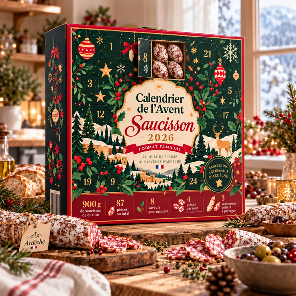 Calendrier de l'Avent Saucisson 2026 – Coffret Artisanal 900 g